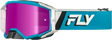 Zone Elite Goggle Blue/White W/ Magenta Mirror/Smoke Lens