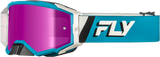 Zone Elite Goggle Blue/White W/ Magenta Mirror/Smoke Lens
