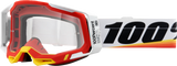 100% Racecraft 2 Goggles - Arsham Red - Clear 50009-00016