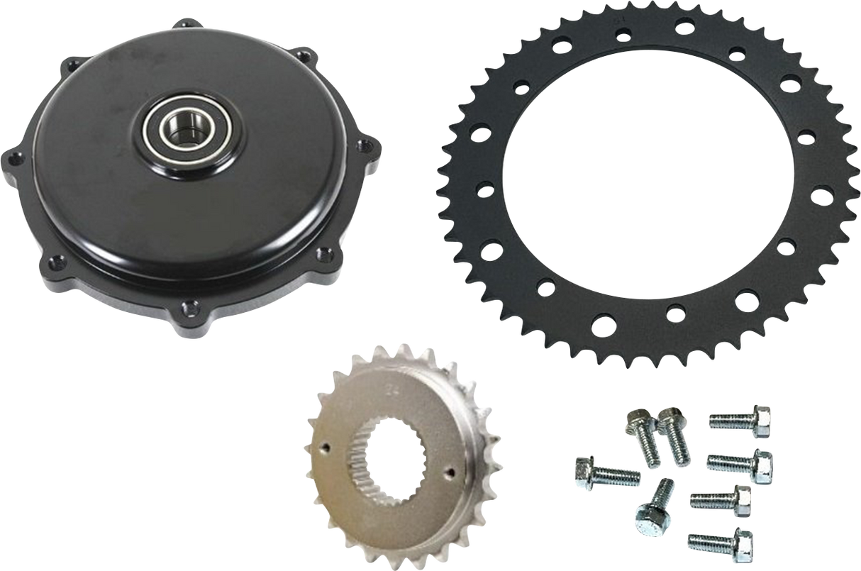 DRAG SPECIALTIES Conversion Sprocket Kit - Black - '09-'16 201407