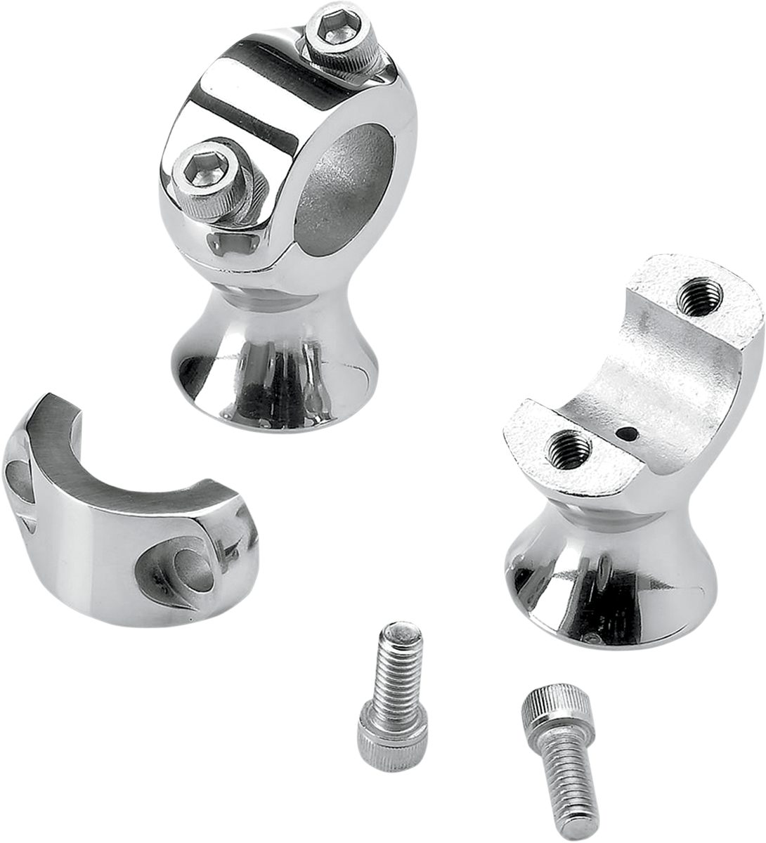 BILTWELL 1-3/4" Slimline Handlebar Risers - Polished 6401-302-175