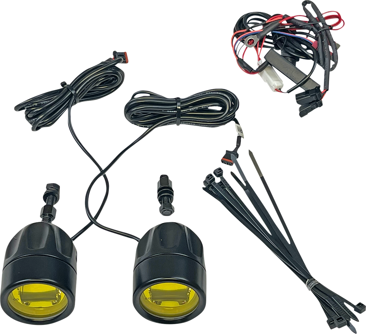 Custom Dynamics Fog Light - Black - Yellow Lens - Universal PB-FOG-UNV-YB - Cycle City Outdoors