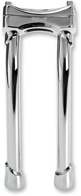BILTWELL Murdock Handlebar Risers - Pullback - 12" - Chrome 6404-105-12