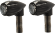 KODLIN USA 3-1 Bullet Rear Indicator Lights - Grooved - Black K68461