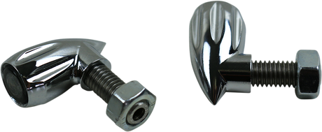 KODLIN USA 3-1 Bullet Rear Indicator Lights - Grooved - Chrome K68462