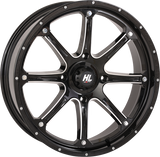 HIGH LIFTER Wheel - HL4 - Front/Rear - Gloss Black w/Machined - 14x7 - 4/110 - 4+3 (+10 mm) 14HL04-1110