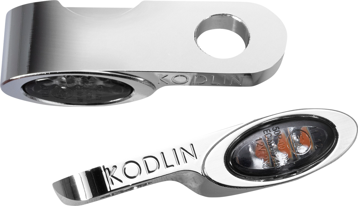 KODLIN USA Turn Signal w/ Running Light - Universal - Chrome K68511