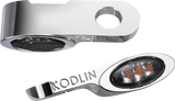 KODLIN USA Turn Signal w/ Running Light - Universal - Chrome K68511