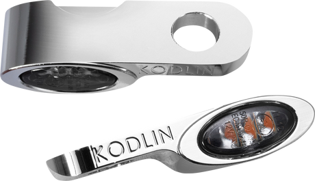 KODLIN USA Turn Signal w/ Running Light - Universal - Chrome K68511