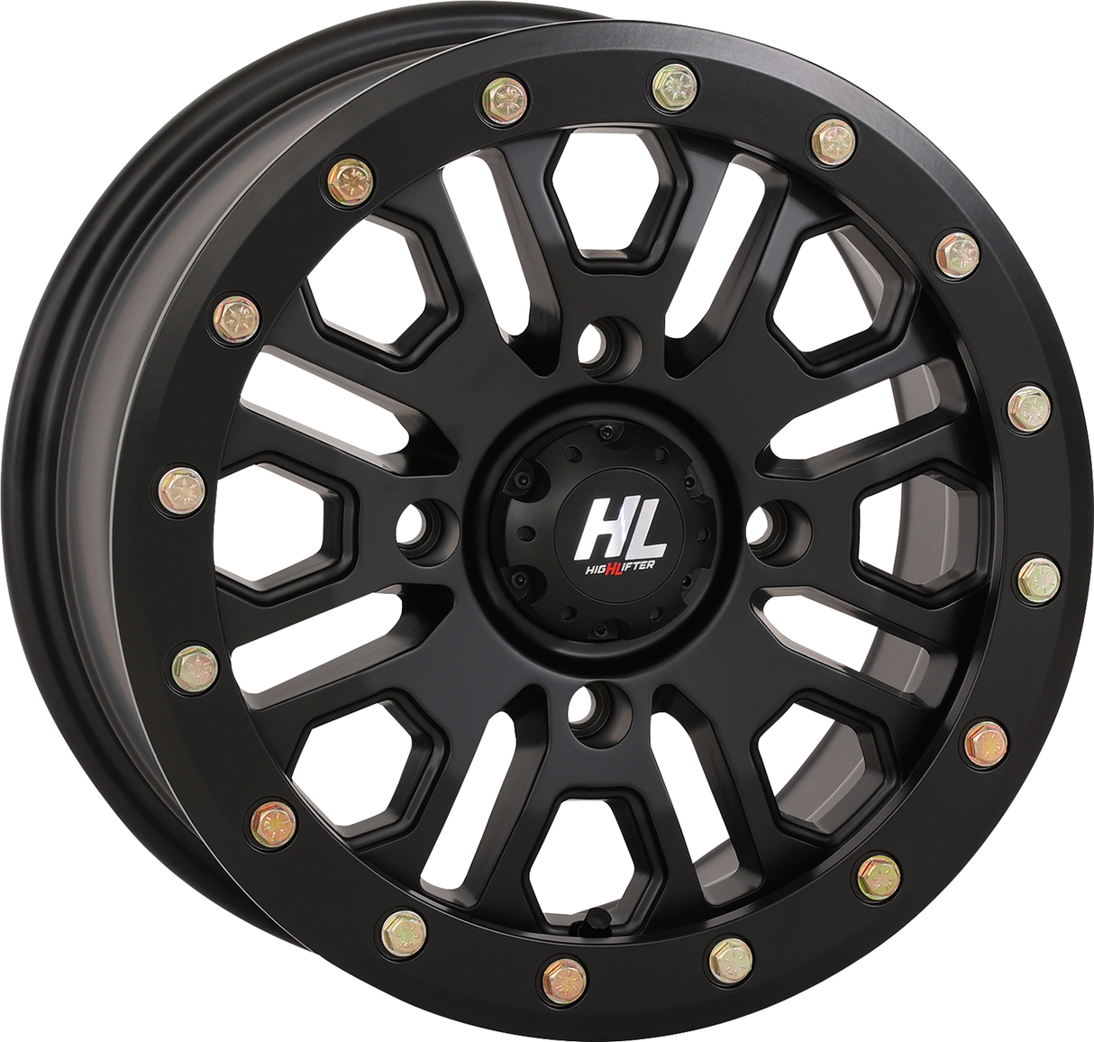 HIGH LIFTER Wheel - HL23 Beadlock - Front/Rear - Matte Black - 15x7 - 4/137 - 5+2 (+38 mm) 15HL23-1437