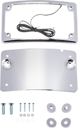 KODLIN USA License Plate Kit - Curved - Chrome KUS20101
