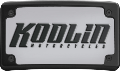 KODLIN USA License Plate Kit - Curved - Black KUS20100