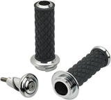 BILTWELL Alumicore Grips - TBW - Chrome 6605-105-01