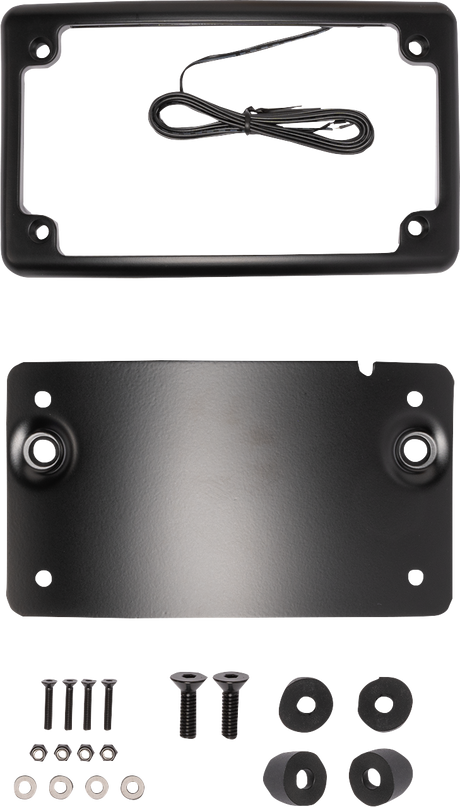 KODLIN USA License Plate Kit - Curved - Black KUS20100
