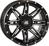 HIGH LIFTER Wheel - HL22 - Front/Rear - Gloss Black w/Machined - 14x7 - 4/137 - 4+3 (+10 mm) 14HL22-1137