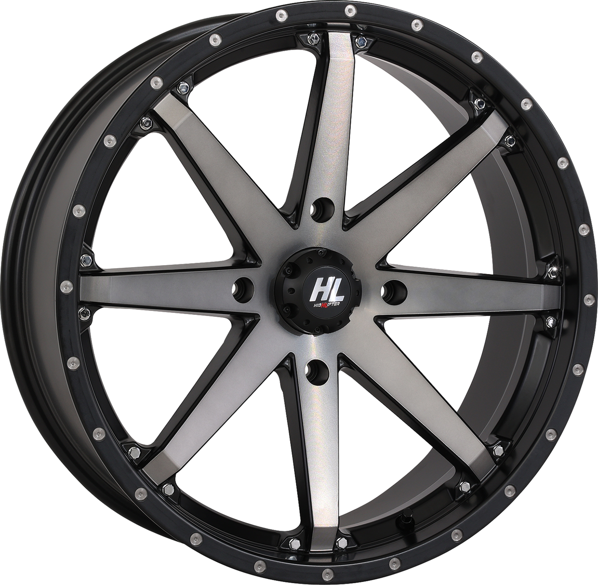 HIGH LIFTER Wheel - HL10 - Front/Rear - Matte Black/Smoke - 14x7 - 4/156 - 5+2 (+30 mm) 14HL10-1656