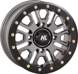 HIGH LIFTER Wheel - HL23 Beadlock - Front/Rear - Gun Metal Gray - 14x7 - 4/137 - 5+2 (+38 mm) 14HL23-1537