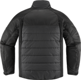 ICON Ghost Puffer Jacket - Black/Charcoal - Small 2820-6190