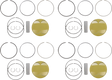 JE PISTONS Piston Kit - 84.00 mm - 13.5:1 CR - Suzuki GSX1300R '08-'19 379443