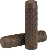 BILTWELL Torker Grips - 1" - Chocolate 6705-0401