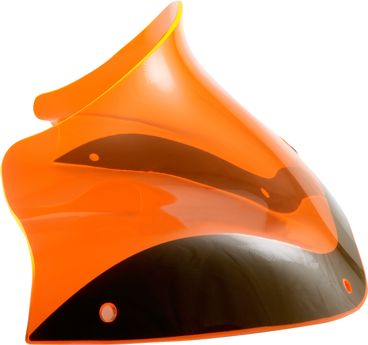 KLOCK WERKS Kolor Flare* Windshield - 8" - Orange Ice - FLTR KWW-01-0623