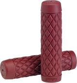 BILTWELL Torker Grips - 7/8" - Oxblood 6705-0378