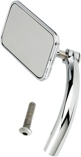 BILTWELL Mirror - Utility - Side View - Rectangle - Perch - Chrome - Each 6502-100-501