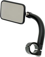 BILTWELL Mirror - Utility - Side View - Rectangle - Clamp-On - Black - 1" 6502-201-101