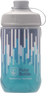 POLAR BOTTLE Breakaway® Muck Insulated Bottle- Zipper - Slate Blue/Turquoise - 12 oz. INB12OZ08MG