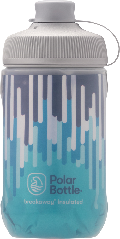 POLAR BOTTLE Breakaway® Muck Insulated Bottle- Zipper - Slate Blue/Turquoise - 12 oz. INB12OZ08MG