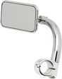 BILTWELL Mirror - Utility - Side View - Rectangle - Clamp-On - Chrome - 7/8" 6502-278-501