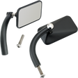 BILTWELL Mirrors - Utility - Side View - Rectangle - Perch - Black - Pair 6502-200-102