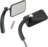 BILTWELL Mirrors - Utility - Side View - Rectangle - Perch - Black - Pair 6502-200-102