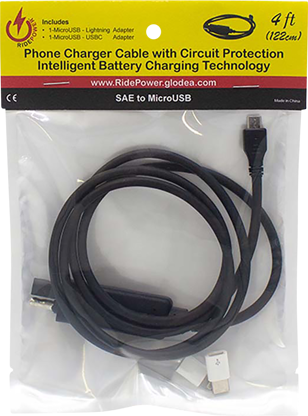 RIDEPOWER SAE to Micro USB Cable - Charger - Single-End - 4' RP1248IA4F