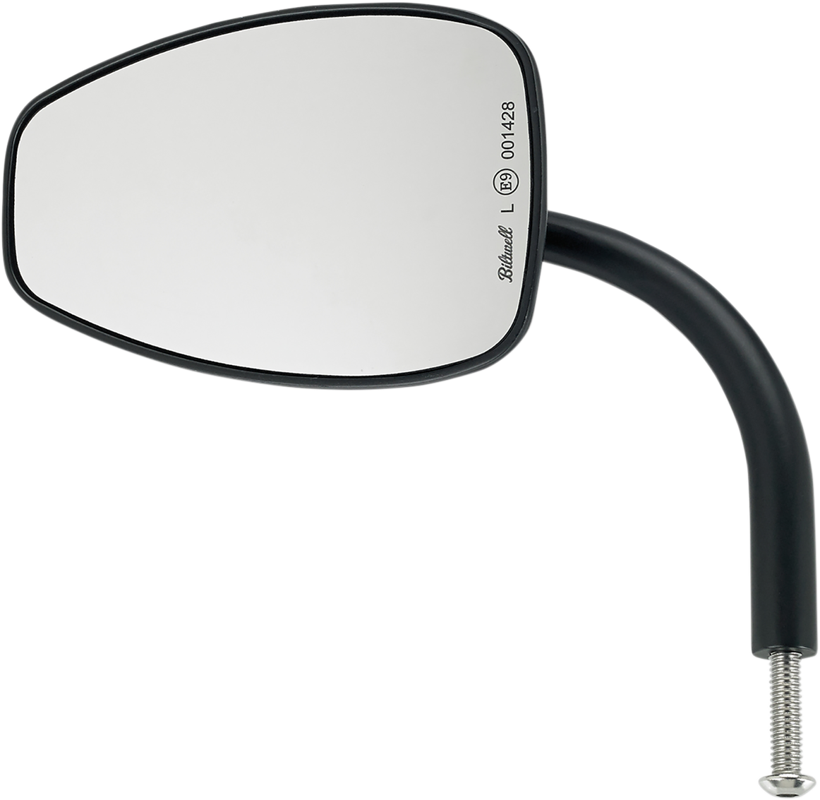 BILTWELL Mirror - Utility - Side View - Teardrop - Perch - Black - Each 6504-400-131