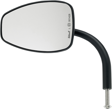 BILTWELL Mirror - Utility - Side View - Teardrop - Perch - Black - Each 6504-400-131