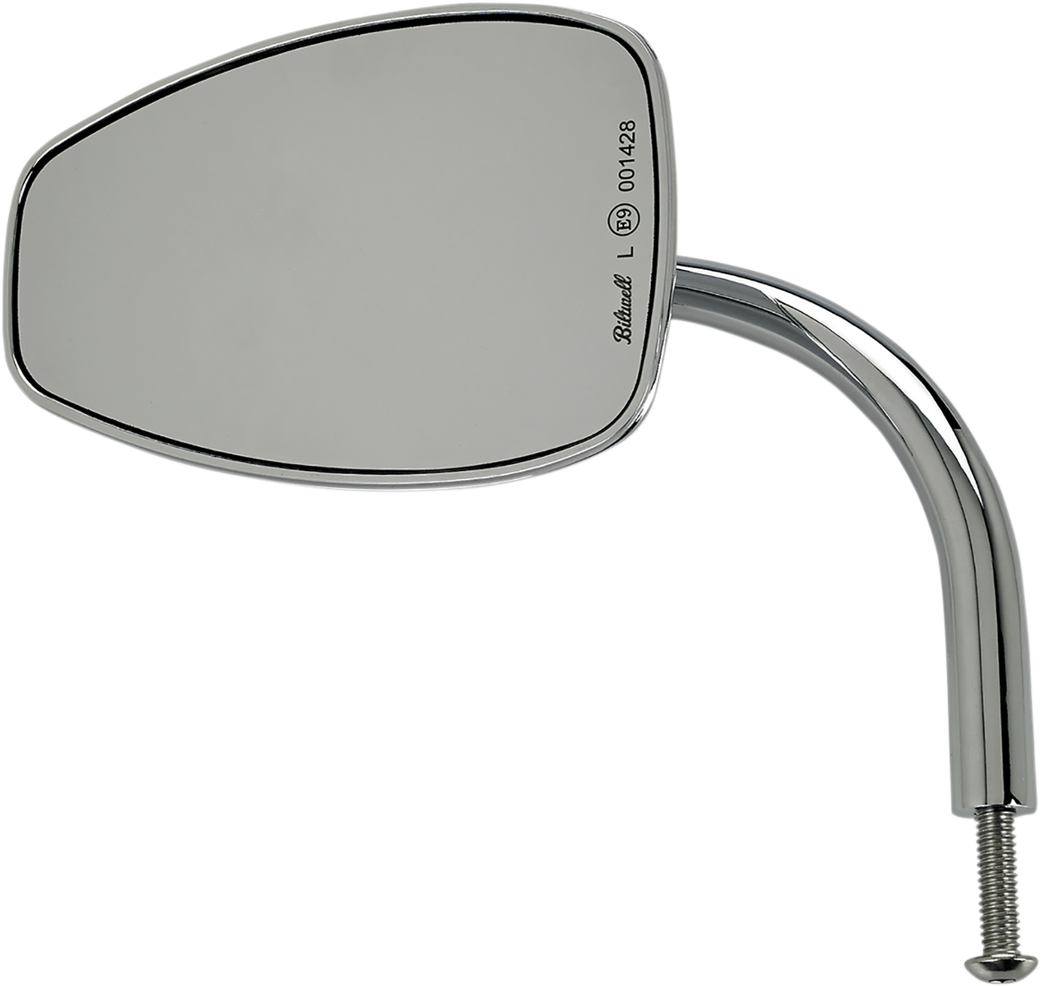 BILTWELL Mirror - Utility - Side View - Teardrop - Perch - Chrome - Each 6504-400-531