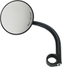 BILTWELL Mirror - Utility - Side View - Round - Clamp-On - Black - 1" 6503-501-131