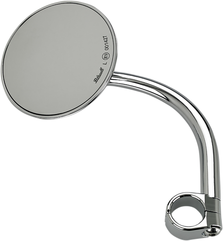BILTWELL Mirror - Utility - Side View - Round - Clamp-On - Chrome - 1" 6503-501-531