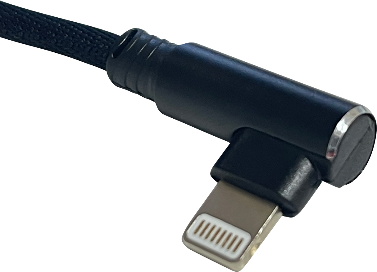 RIDEPOWER 90? USB to 90? Lightning Cable - Charger - Single-End - 18" RP90DEGUSBLHT18