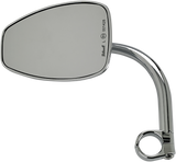 BILTWELL Mirror - Utility - Side View - Teardrop - Clamp-On - Chrome - 1" 6504-501-531