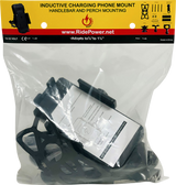 RIDEPOWER Ball Mount - Phone Holder - Wireless Charging RPPMMTLBKBW12