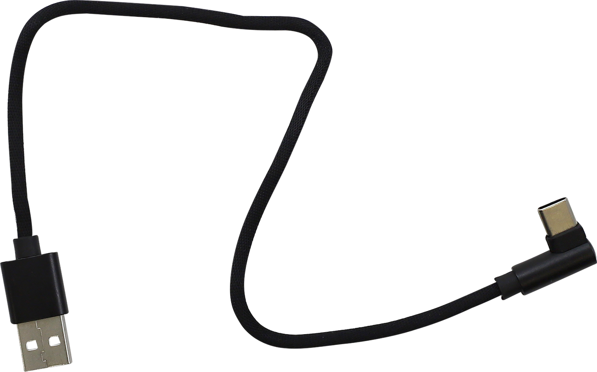 RIDEPOWER USB to 90? USB-C Cable - Charger - Single-End - 12" 90DEGUSBUSBC12