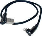 RIDEPOWER 90? USB to 90? Lightning Cable - Charger - Single-End - 18" RP90DEGUSBLHT18