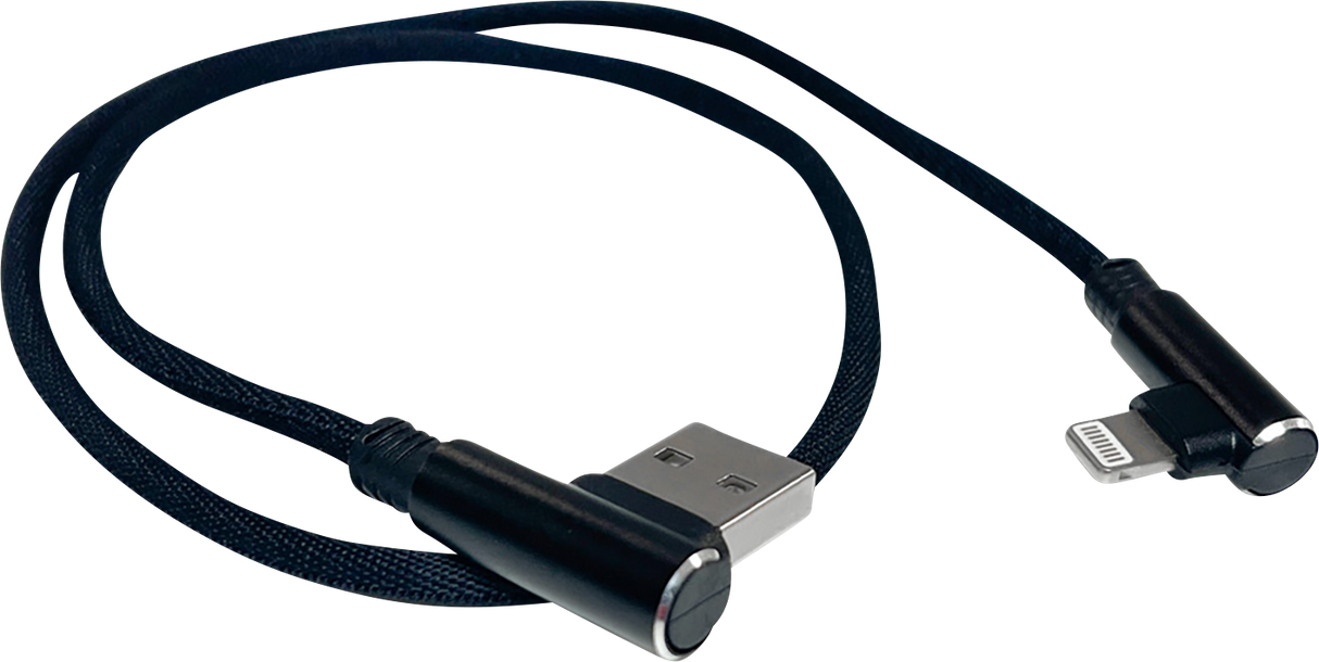 RIDEPOWER 90? USB to 90? Lightning Cable - Charger - Single-End - 18" RP90DEGUSBLHT18