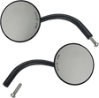 BILTWELL Mirrors - Utility - Side View - Round - Perch - Black - Pair 6503-400-132