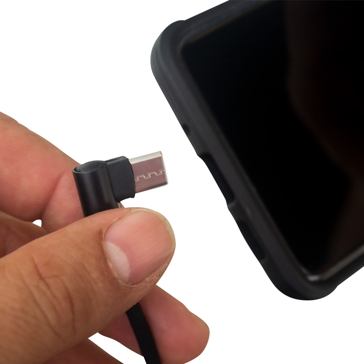 RIDEPOWER USB to 90? USB-C Cable - Charger - Single-End - 12" 90DEGUSBUSBC12