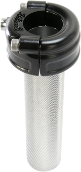 BILTWELL 1" Whiskey Throttle Assembly - Single Cable - Black 6601-201-01