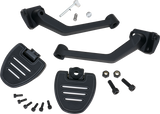SHOW CHROME Adjustable Passenger Boards - Black - Ryker 41-413BK