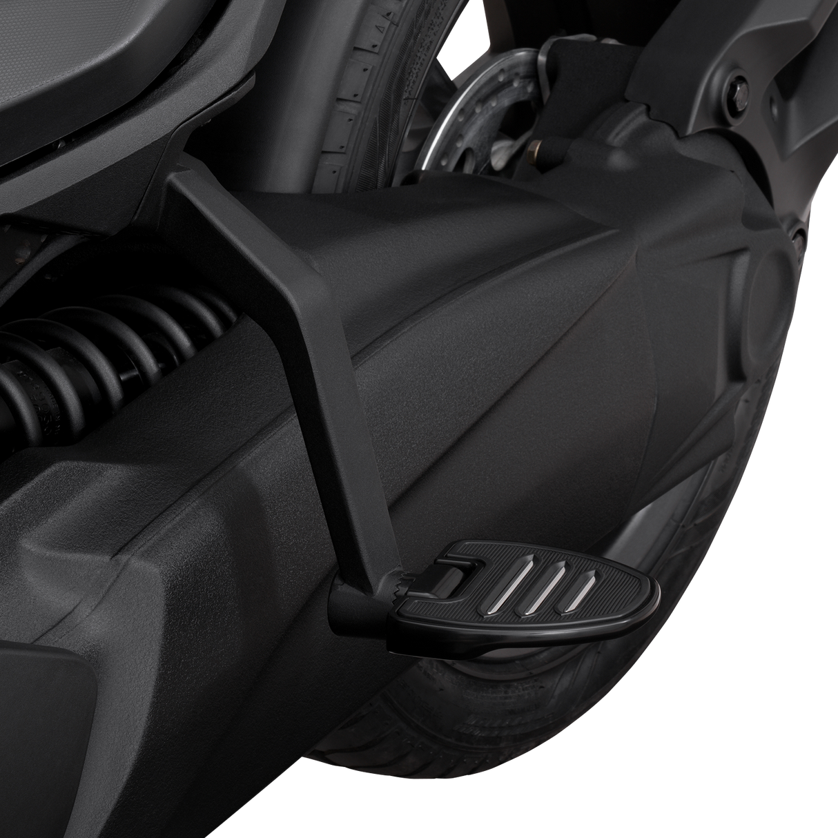SHOW CHROME Adjustable Passenger Boards - Black - Ryker 41-413BK